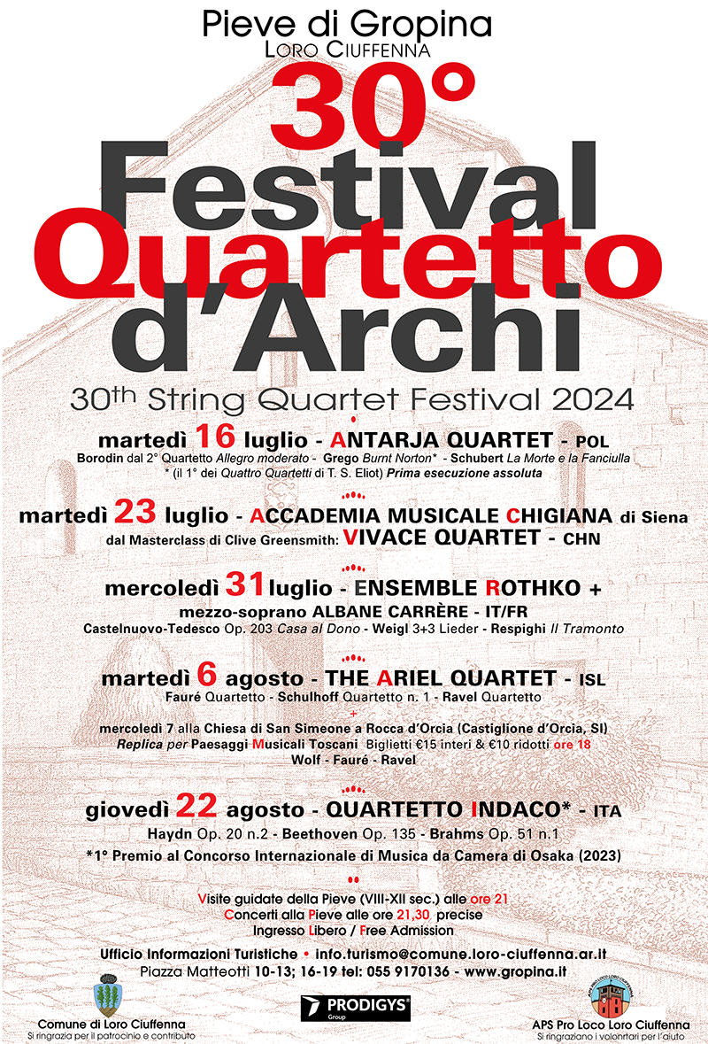 30º Festival del Quartetto d’Archi